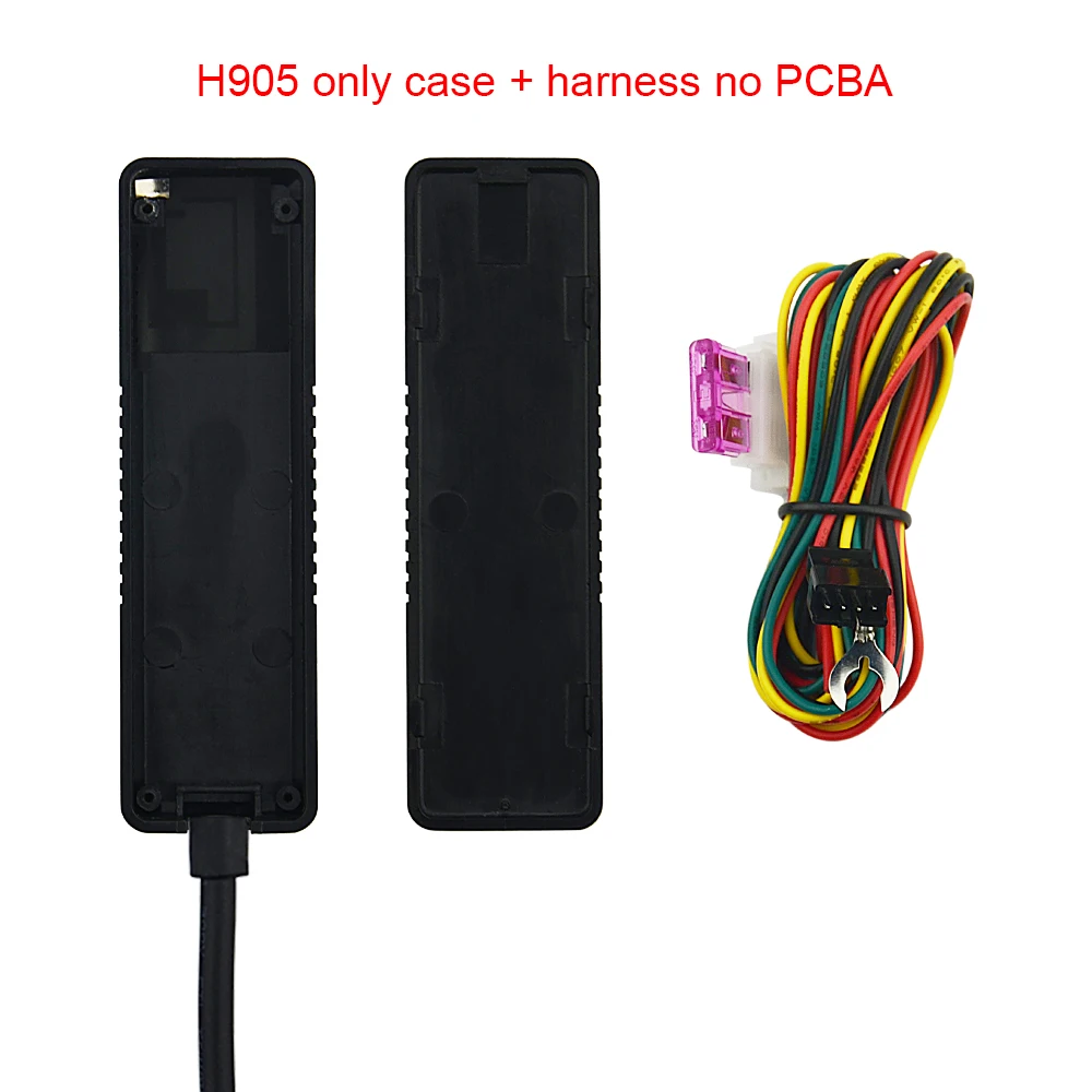 Case and harness Мини gps автомобильный трекер H905 отслеживание в реальном времени gps-локатор 9-90 в отрезание мощности топлива автомобиля GSM gps трекер использование google maps бесплатное приложение - Цвет: Case and harness