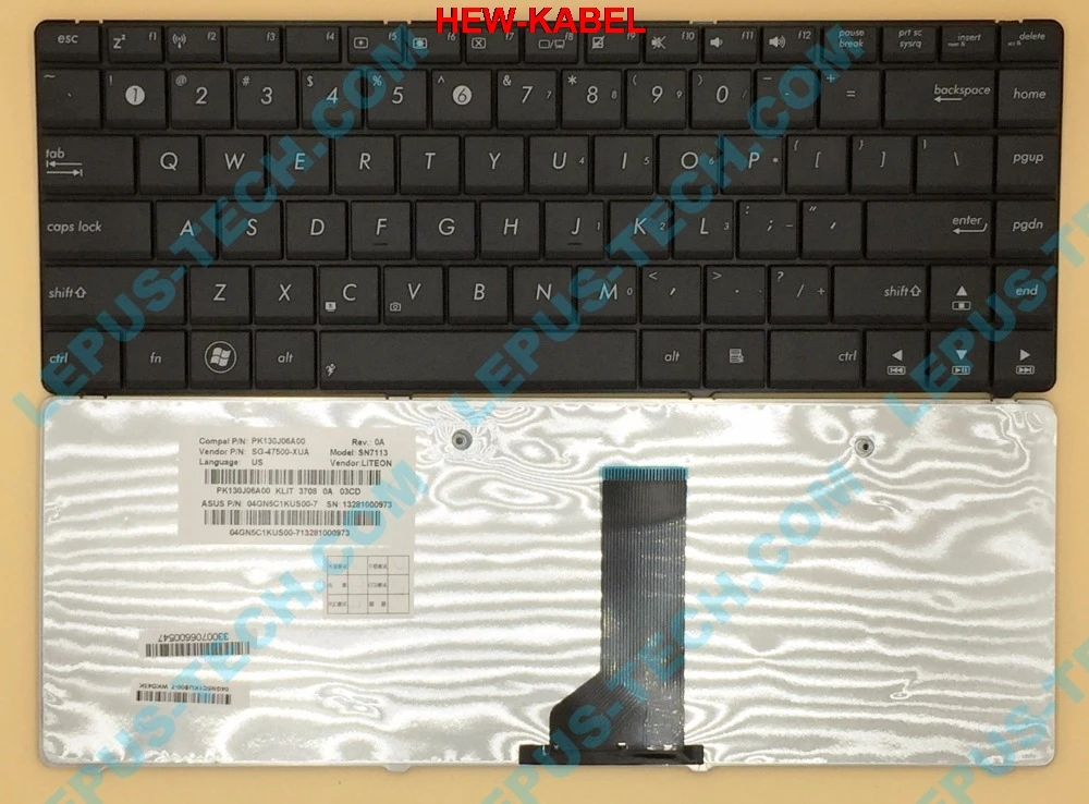 Оригинальная клавиатура США для ASUS K43 X43B X43U K43T K43B X43BY K43TY 04GN5C1KUS00 7|keyboard for asus|asus k43