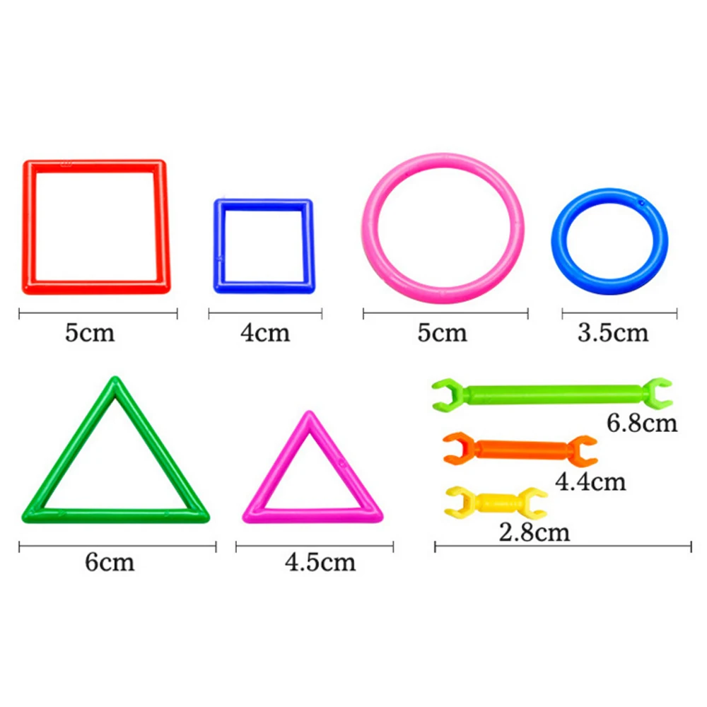 250 шт./компл. DIY игрушка для сборки палочек детей пластиковые 3D модели