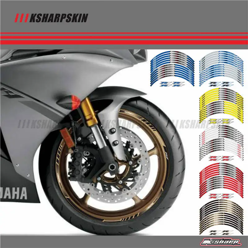 12 X CustonThick край внешний обод стикеры колеса нашивки наклейки подходят все YAMAHA YZF R1