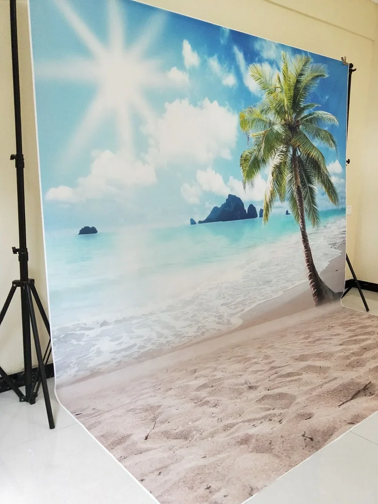 2 5x3 м с оригинальным изображением тропического пляжа пляж фон фотография