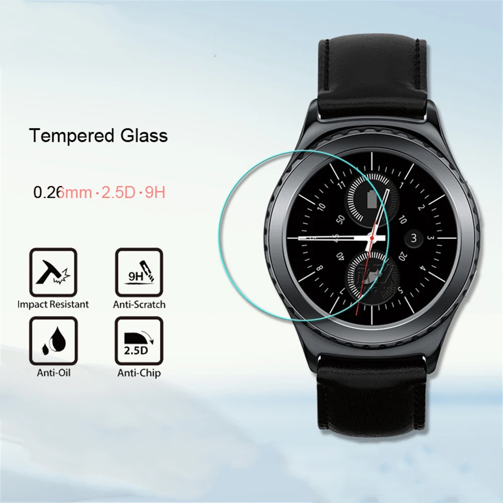 

2Pcs Protective film For Samsung Gear S3 Classic Frontier Tempered Glass Ultra Cltra 9H Smartwatch Film Screen Protector cover