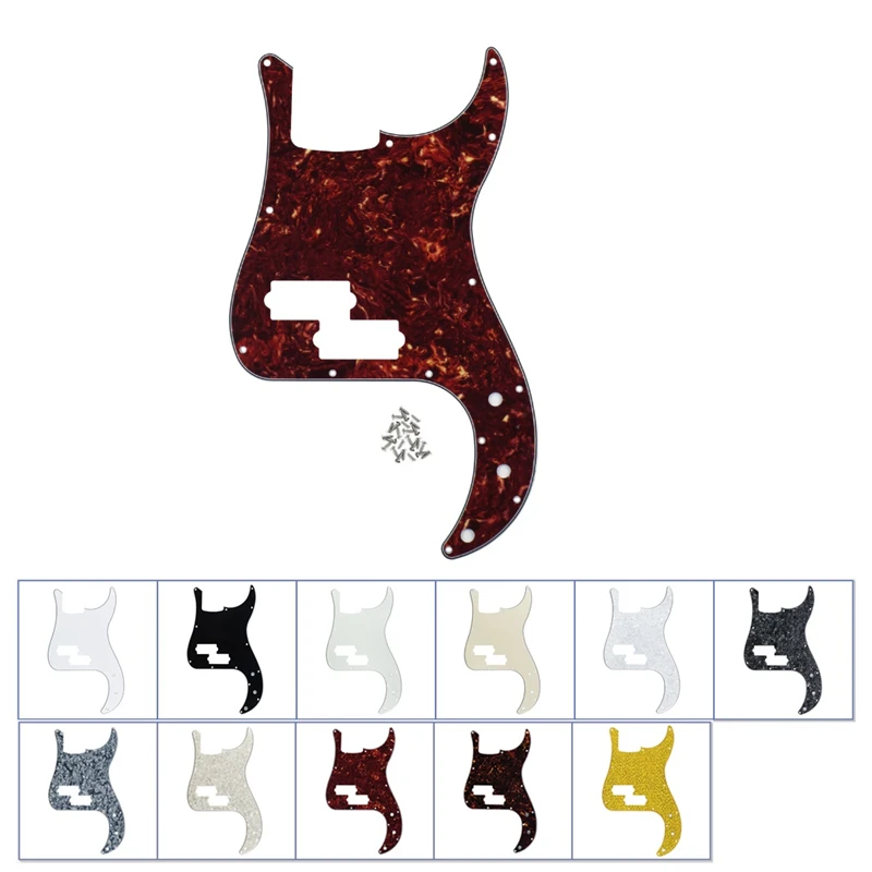 Новинка, 1 шт., 13 отверстий, PB P, Bass Pickguard, царапина, пластина без ферменной конструкции, отверстие и винты для 4 струн, аксессуары для басов, дополнительные цвета