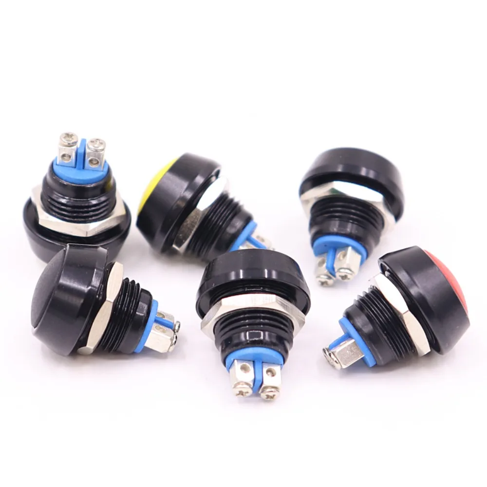 12 мм Мгновенный самовозврат водонепроницаемый кнопочный переключатель