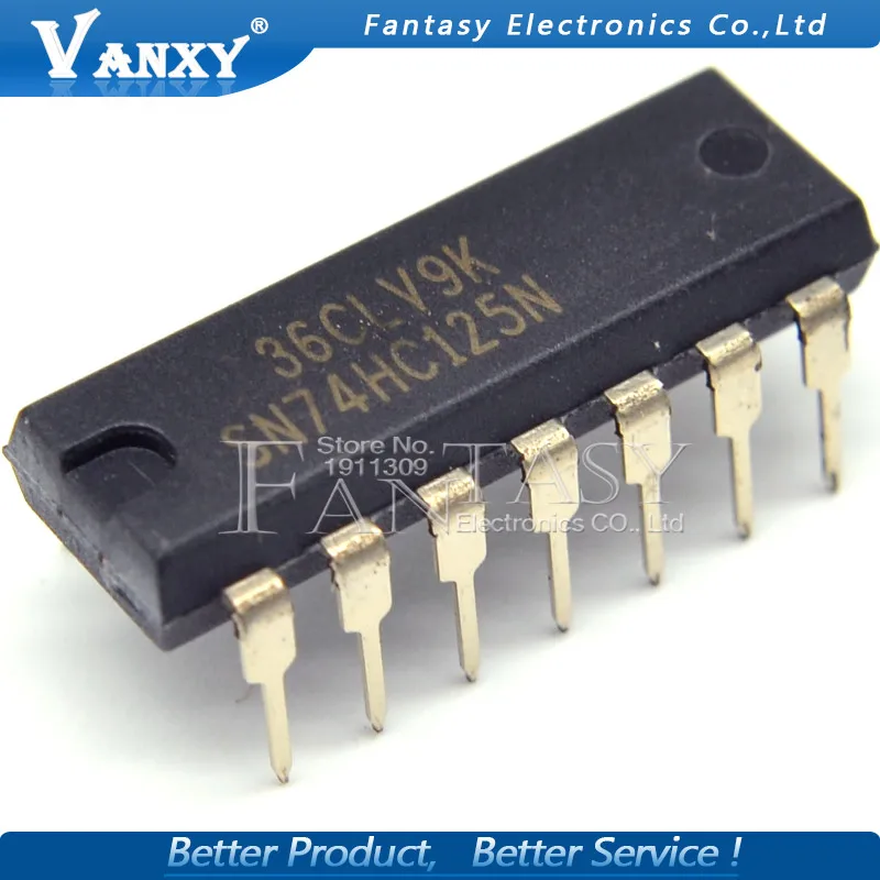 10PCS SN74HC125N DIP14 SN74HC125 DIP 74HC125N 74HC125 DIP-14 MC74HC125AN HD74HC125P TC74HC125AP | Электронные компоненты и