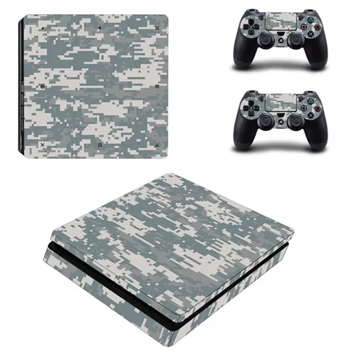 PS4 тонкий кожи Стикеры для sony Игровые приставки 4 консоли и 2 контроллеры PS4 тонкий кожи Стикеры наклейка - Цвет: YSP4S-1010