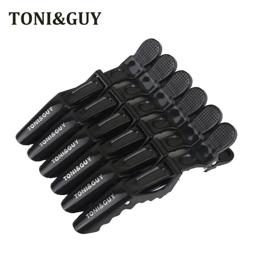 6 штук упак. заколки для волос аллигатора черные фиолетовые красные клюв