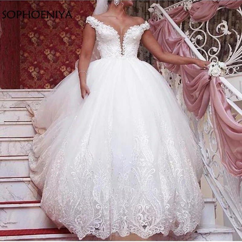 

Vestido de Noiva Свадебные и Бальные платья 2021 кружево бисера Длинные и длинным подолом, свадебные платья trouwjurk халат de Mariage свадебное платье