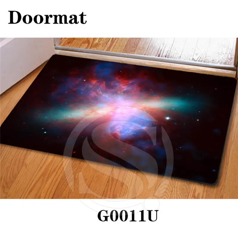 Custom Beauty Galaxy DoorMat Art Pattern Printed Carpet Floor Hall Bedroom Cool Pad Fashion Rug Drop Shipping SQ0611-GB76 | Дом и сад