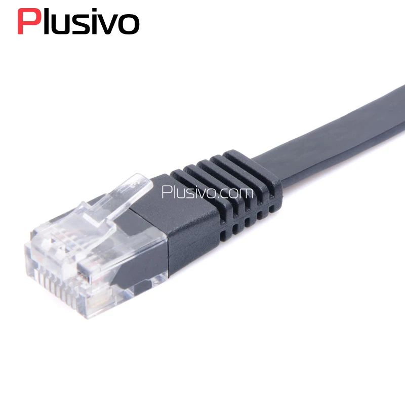 Быстрая скорость 1 5 м футов Ethernet кабели плоский CAT5e UTP сетевой кабель RJ45 патч LAN