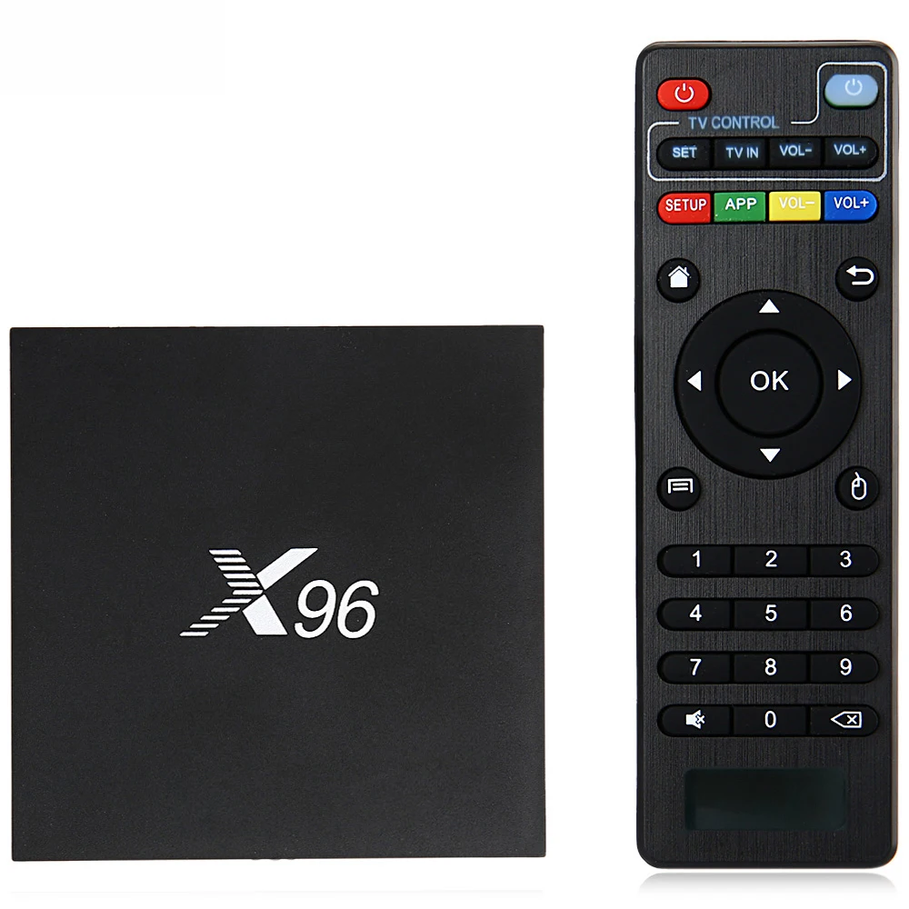 X96 Smart TV Box Android 6.0 Amlogic S905X Quad Core 2.4GHz WiFi Supports HDMI 2.0 AV LAN Media Player Set-Top 1+8 2+16GB | Электроника