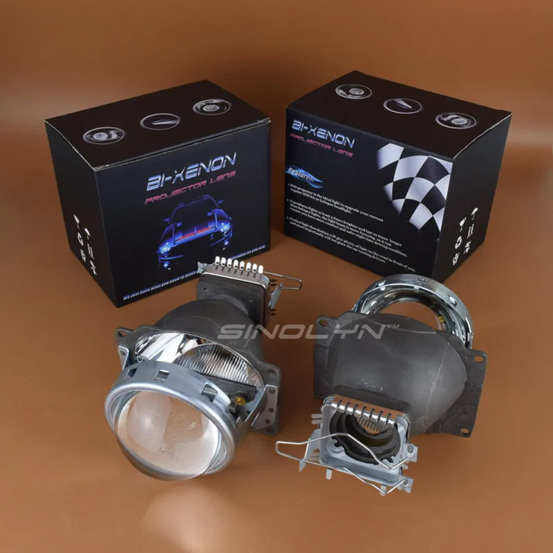 SINOLYN HID Bi xenon 3,0 дюйма объектив проектора комплект модифицированных объективов, используйте D1S D2S D2H D3S D4S лампы для автомобиля стайлинг фары