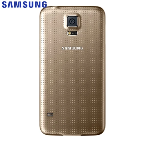 Чехол для задней батареи samsung, чехол для SAMAUNG S5 G9006V G900F S5 mini G870a S5mini, задняя крышка для телефона - Цвет: Gold