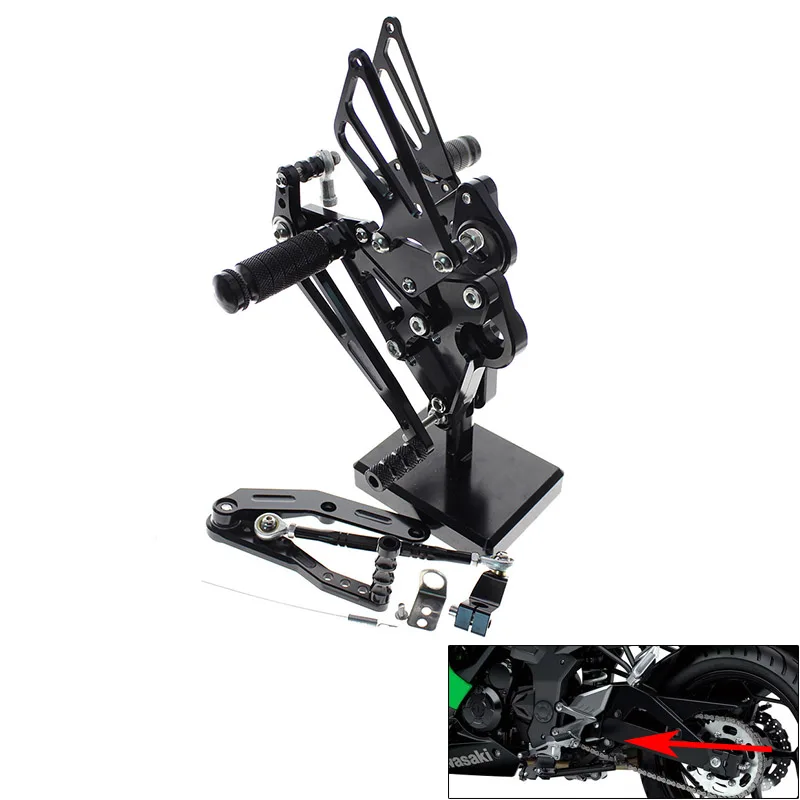 CNC ногой фары для мотоцикла пьоли Resto Pedali Pedane сзади Yamaha FZ09 MT09 MT 09 2013 2015 2016|Подставки