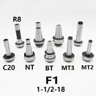 Держатель сверлильного инструмента BT30 BT40 NT30 NT40 R8 MT2 MT3 MT4 MT5 C20 F1, высокоточный держатель инструмента с грубым отверстием, 0,005 мм