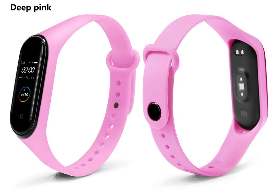 BOORUI mi band 4 ремешка модный новейший mi band 3 ремешок силиконовый водонепроницаемый ремешок Замена для xiaomi mi band 3 4 band