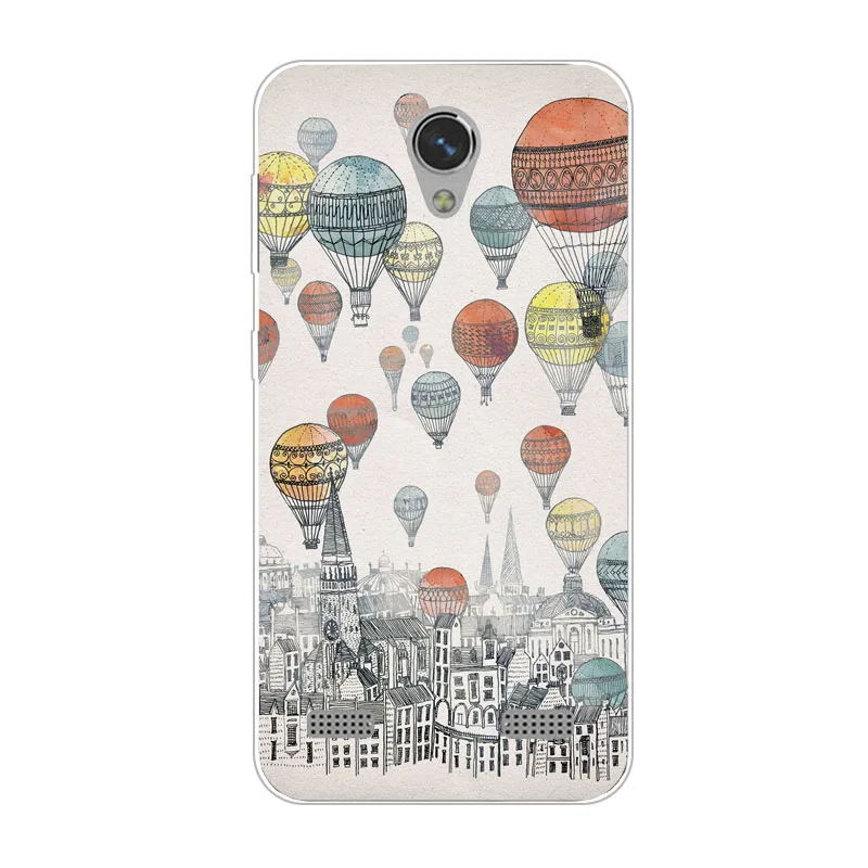 zte blade a520 Case Silicon Fashion Cartoon Painting Soft TPU Back Cover for a 520 protect Phone bags |