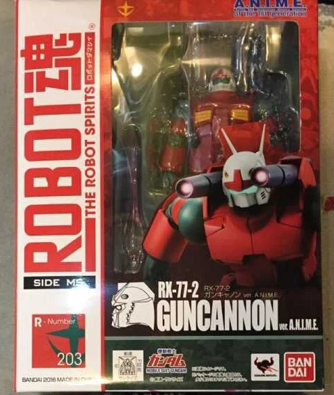 Оригинальная фигурка робота духов BANDAI tamasii № 203 RX 77 2 Guncannon ver. А. Н. И. М. Е.