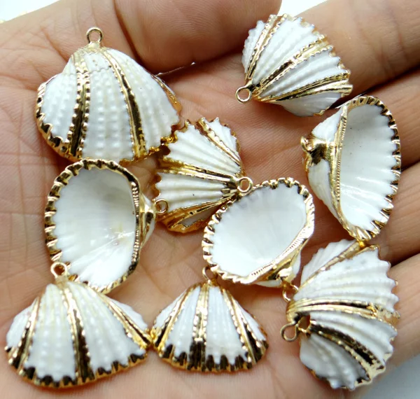 Natuurlijke mini Conch DIY Ambachten Levert Mediterrane Gem Shell Zeester ювелирное украшение кулон 24 шт F4 |