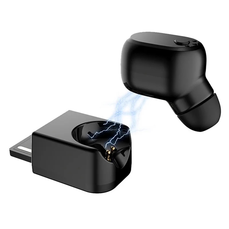 Мини невидимые наушники с USB зарядной док станцией беспроводная Bluetooth гарнитура