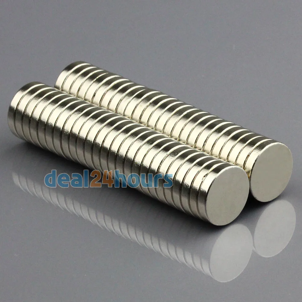 OMO Magnetics 50 шт. N50 Супер Сильные круглые дисковые цилиндрические Магниты