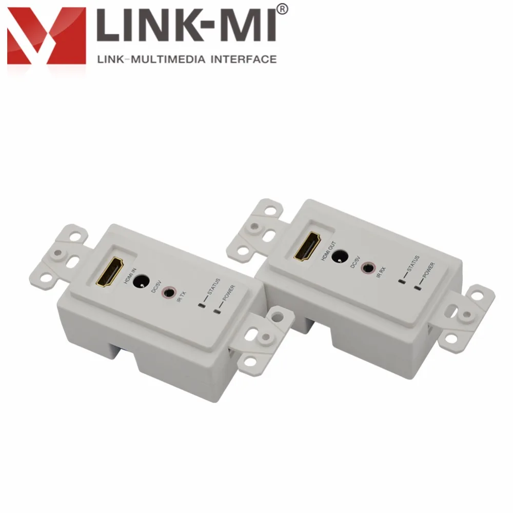LINK MI 60M Wallplate HDMI Extender over Single Cat5e/6 с ИК 1080p 3D видео для Северной Америки стандарт