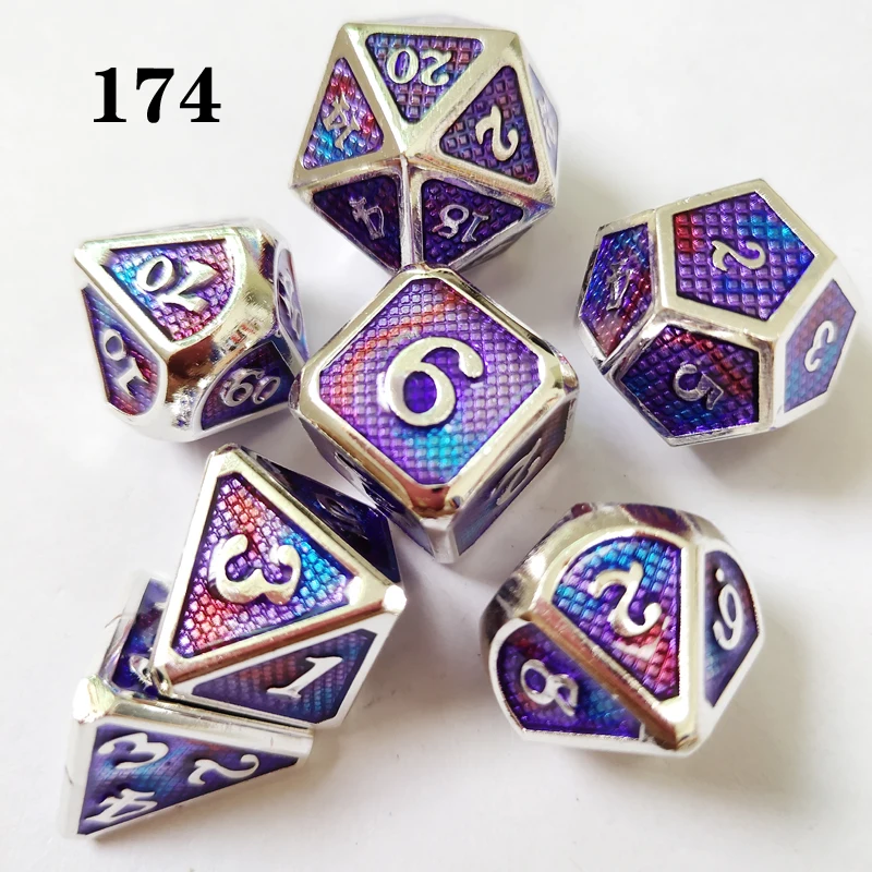 Оптовая продажа металлические игральные кости DnD MTG персонализированные с