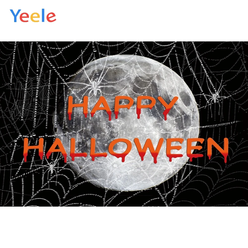 Yeele фон для фотосъемки с днем Хэллоуина ночью луной паутиной|Фон фотосъёмки| |