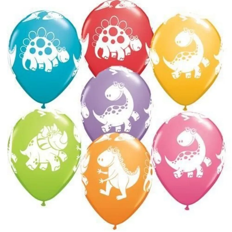 ZHEYIKE 20 шт./лот Латекс шары динозавр Baby Shower Детская день рождения украшения Парк