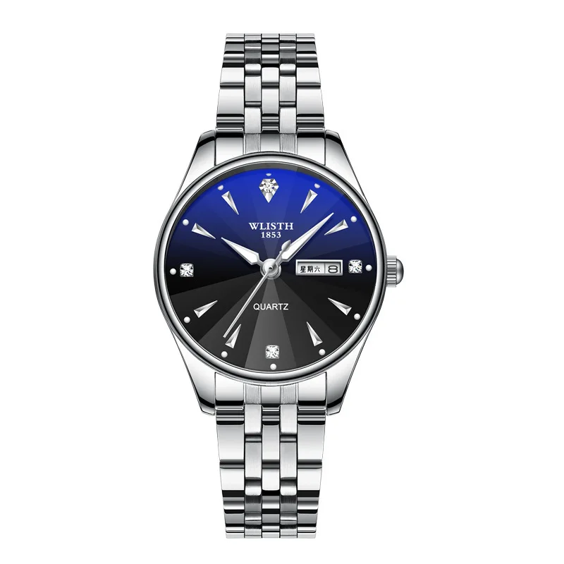 SteelBelt female2 Новые модные часы для влюбленных наручные мужские тонкие ручные часы мужские водонепроницаемые кварцевые часы женские S520 - Цвет: SteelBelt female2