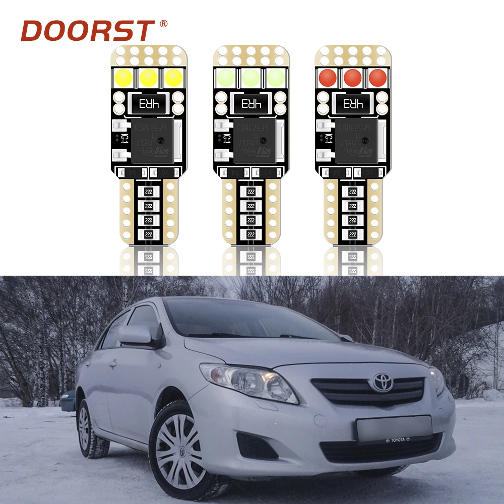 T10 W5W 194 168 светодиодный canbus лампа без ошибок для Toyota Corolla Levin AE100 101 AE110 111 Auris Altezza Avensis