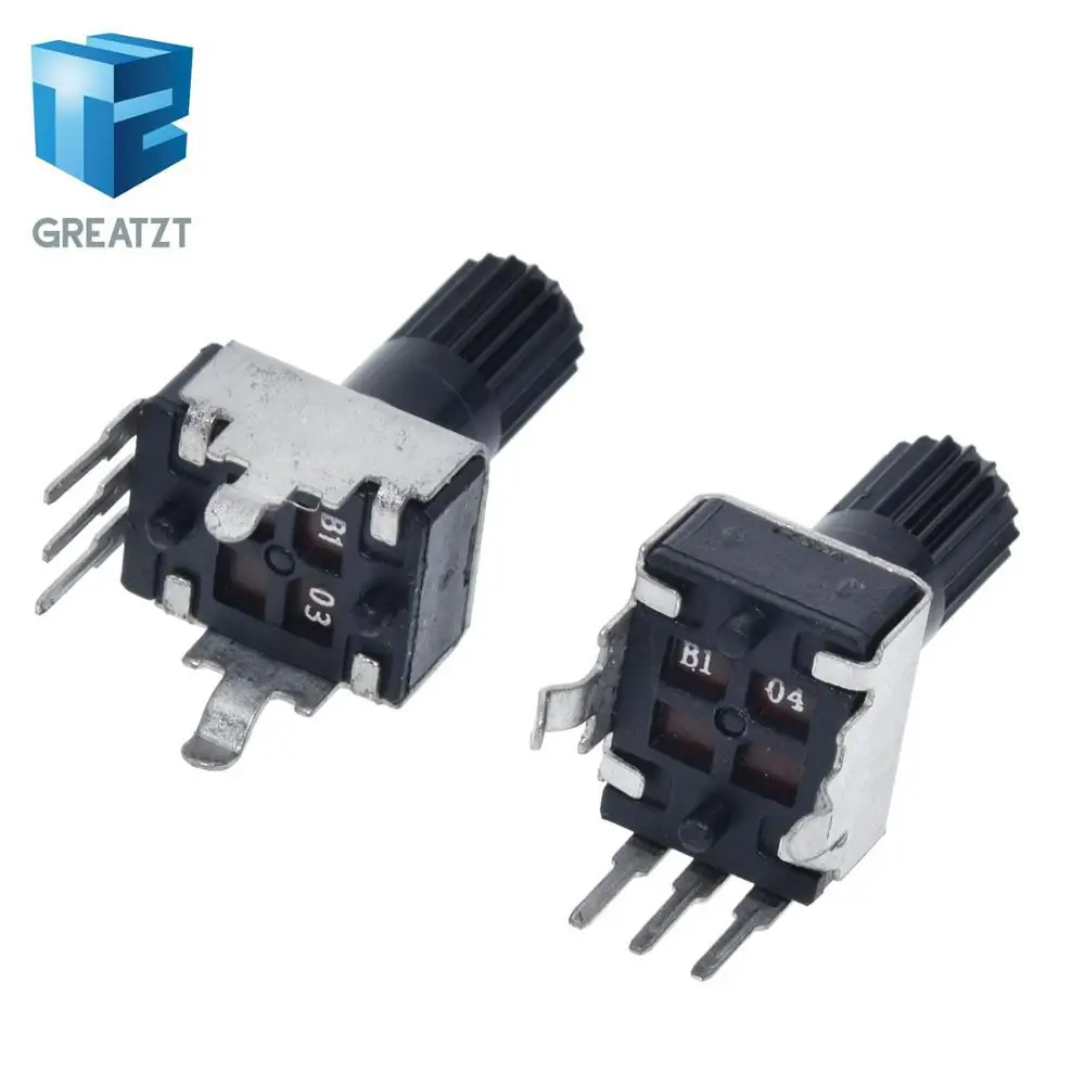 GREATZT 10 шт. Rv09 вертикальный 12 5 мм вал 1k 2k 5k 10k 20k 50k 100k 0932 регулируемый резистор 9 типа 3