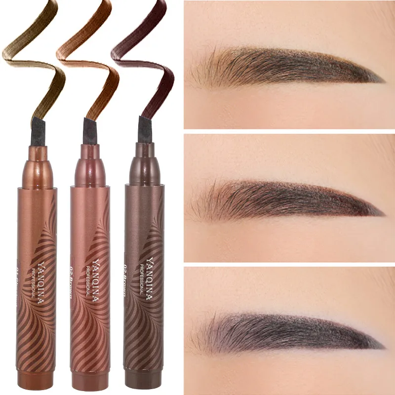 Стойкая подводка для бровей водостойкая с защитой от пота макияжа татуажная