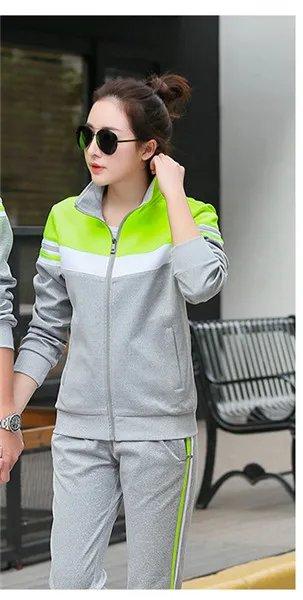 WOMEN GREEN Спортивный костюм для бега, весна-осень, спортивные костюмы для бега, мужские и Wo мужские s 78 - Цвет: WOMEN GREEN