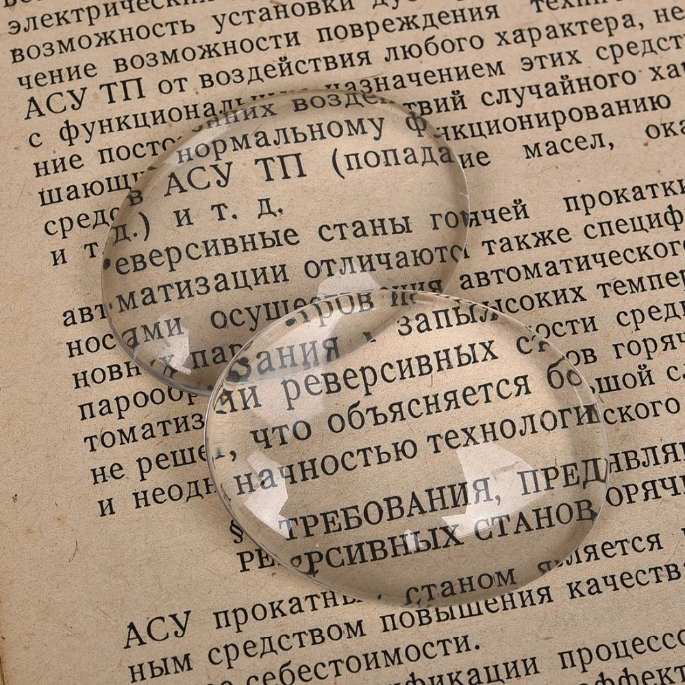 Овальные Кабошоны 5 шт./лот 35x45 мм прозрачные стеклянные с плоской основой для