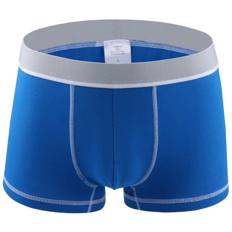 ; торговля Mr мужская хлопковая Underpant модные, пикантные Высококачественная брендовая одежда Для мужчин боксеры шорты Ман белье Плюс сайз для полных - Цвет: Blue 0608