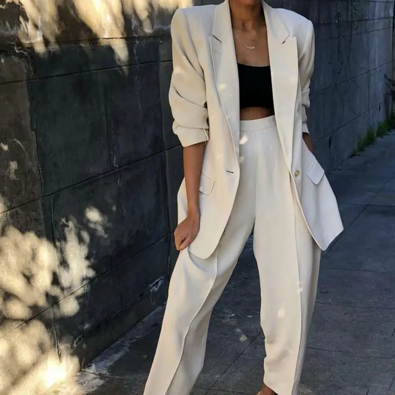 Женский брючный костюм смокинг деловой вечерний Свадебный комплект 2 шт. |