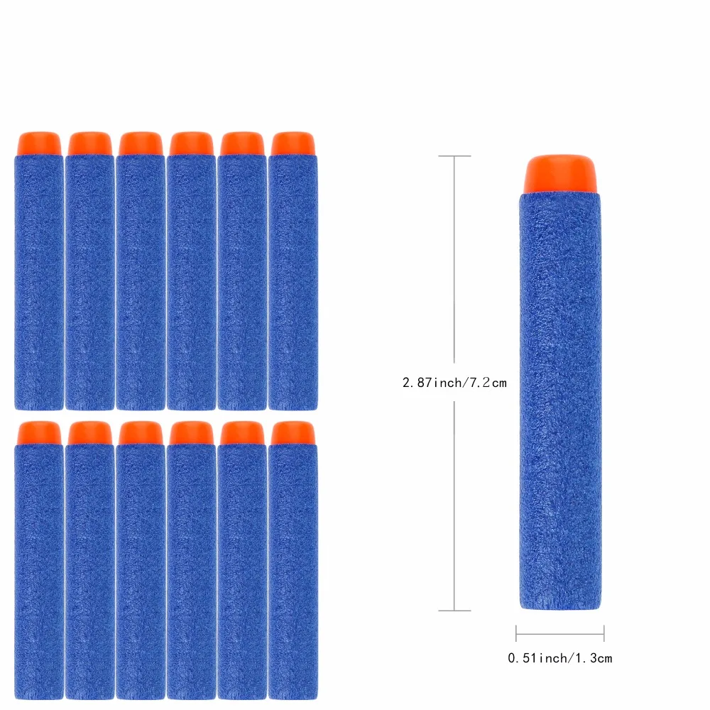 50 шт. для Nerf пулями мягкими дырочку головы 7 2 см заправка игрушка дартс пистолет