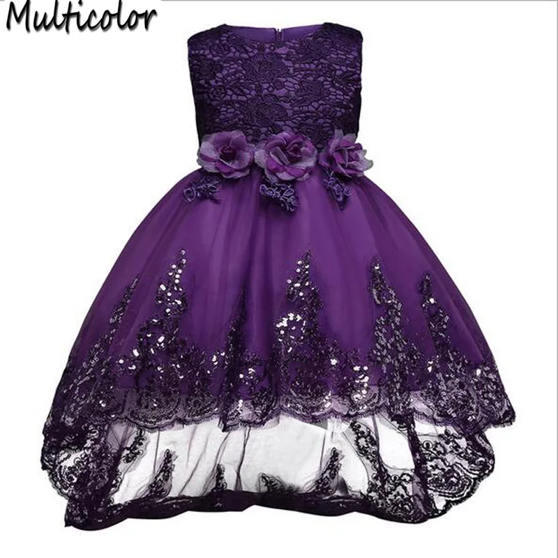 Christmas High Quality Design 2020 New Fashion Girls Dress Princess Wedding Trailer Dresses Flower Children Clothes | Детская одежда и