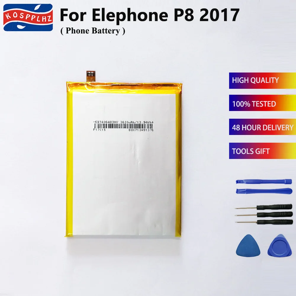 Аккумулятор для Elephone P8 2017 запасной аккумулятор 3600 мАч мобильный телефон с