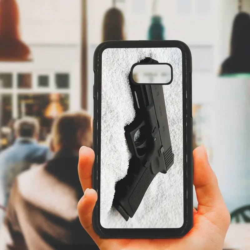 For Samsung Galaxy A3 A5 A7 A8 2015 2016 2017 2018 Note 8 5 3 2 Shell Army Fan Weapons Guns Phone Cases Hard PC Plastic Cover |