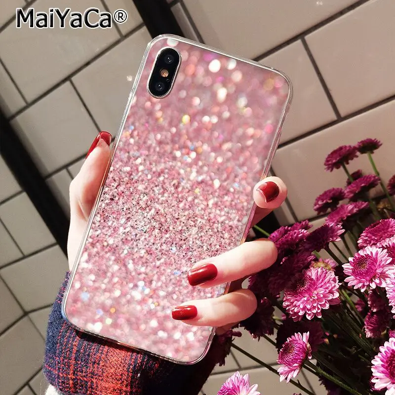 MaiYaCa Золотой Розовый блестящий Мраморный чехол для телефона для iphone 11 Pro 11Pro Max 8 7 6 6S Plus 5 5S SE XR X XS MAX