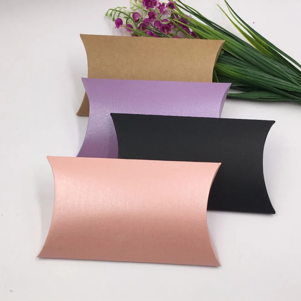 Подарочные коробки из крафт бумаги 50 шт. 12 5x7 5x2 см коробка для упаковки конфет