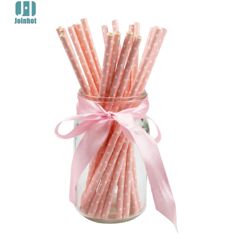 25 шт./лот бумажные соломинки для питья питьевые трубки товары вечерние украшение