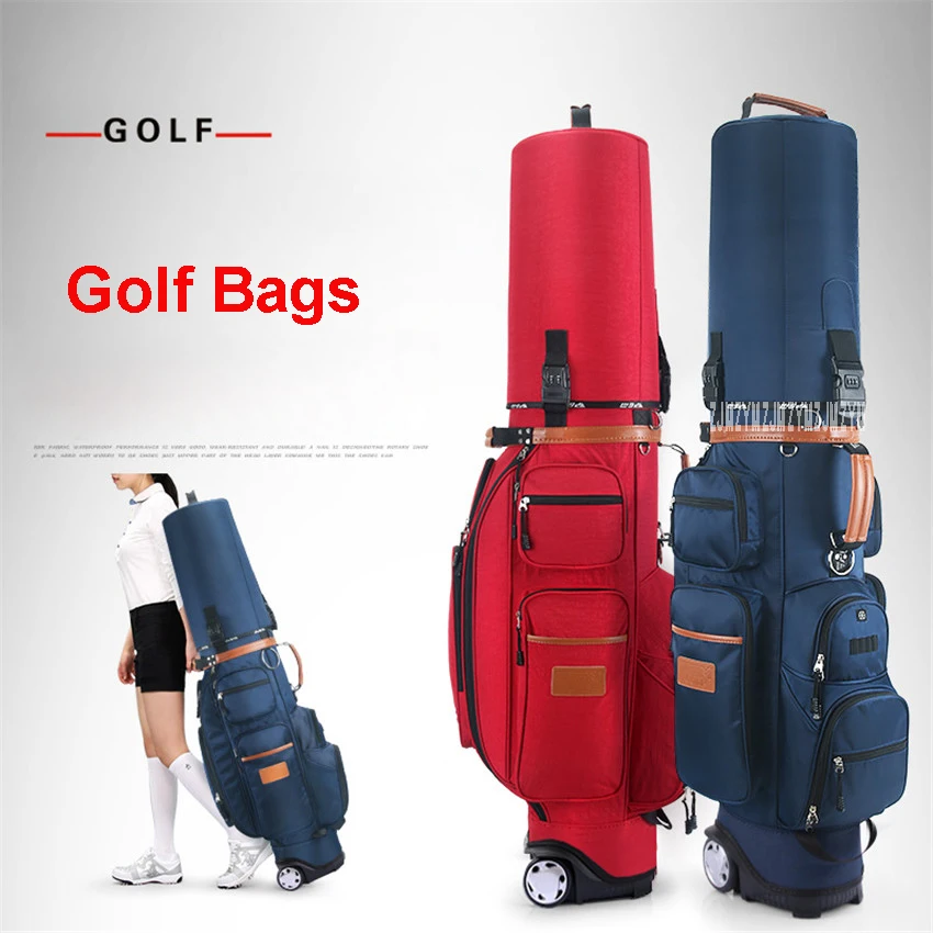 QB038  standard multifunctional tug ball bag with a lock password Free golf bag air thermostatic bag nylon golf aviation bag