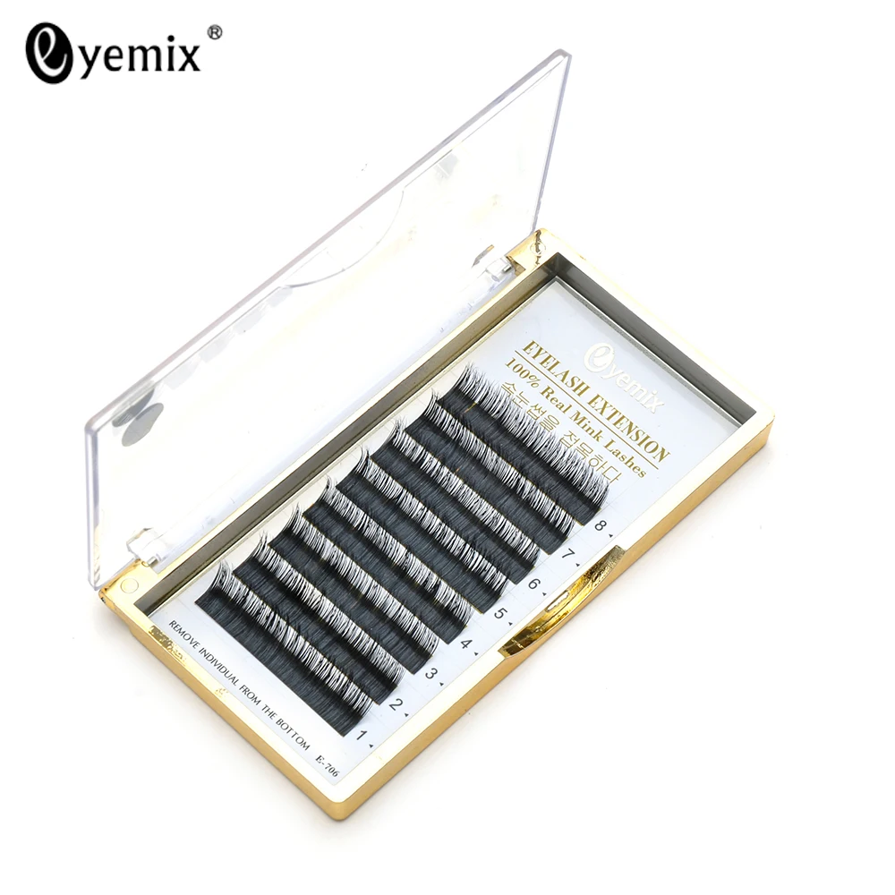 Eyemix Curl B C D норковые ресницы индивидуальное наращивание ресниц искусственные 8