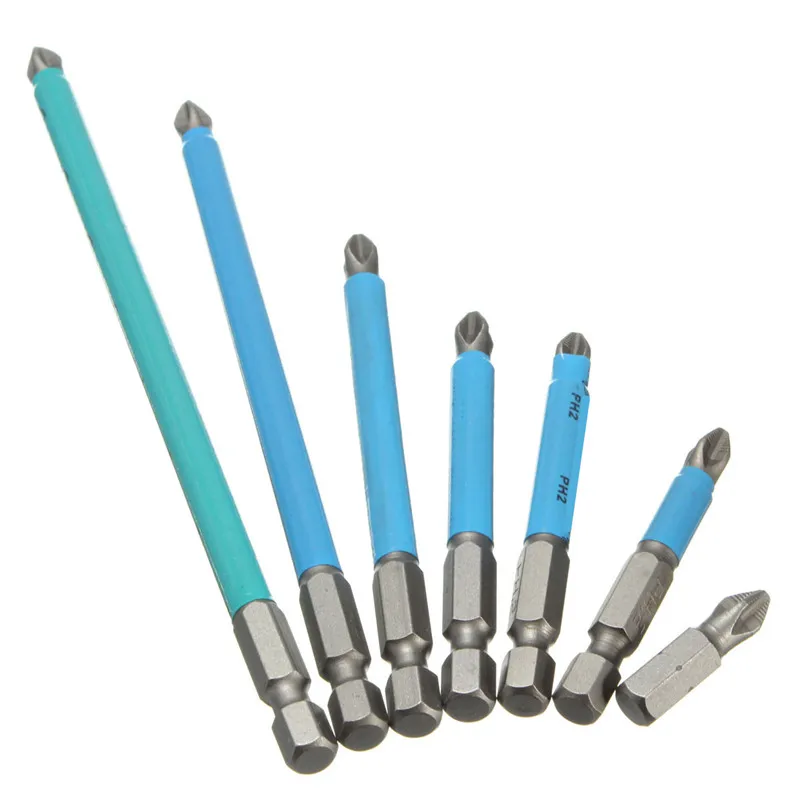 Drillpro 1 шт. Нескользящая S2 Стальная Магнитная отвертка с шестигранной головкой 1/4