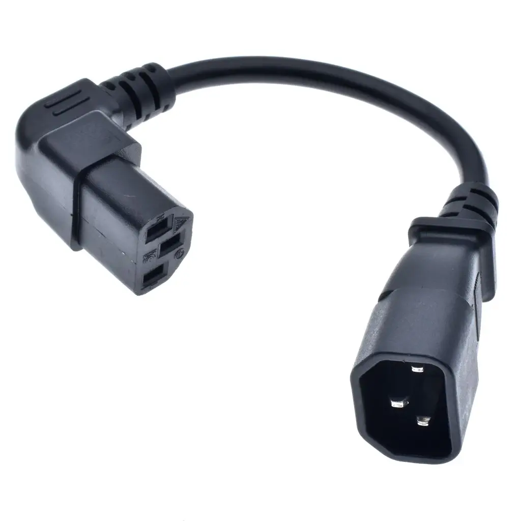 Up Angle Cord IEC 320 C13 мама к C14 папа PDU источник питания удлинитель, IEC C13 угловой адаптер, шнур питания угловой адаптер - Цвет: Up Angle Cord