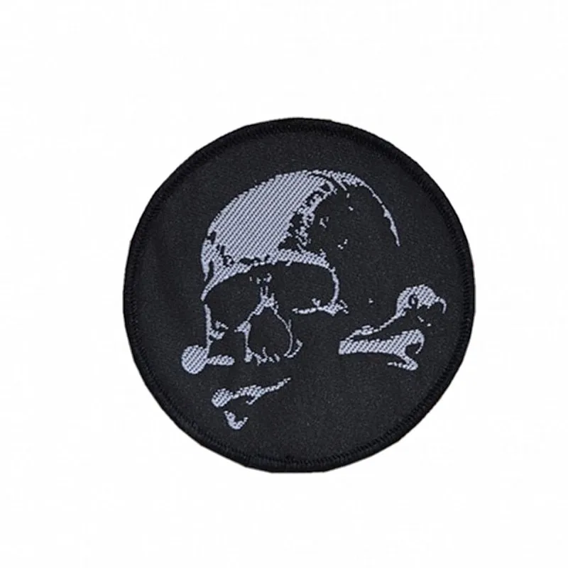 Белый череп круговой водитель Байкер Жилет новая куртка DIY части Loco мотив вышивка