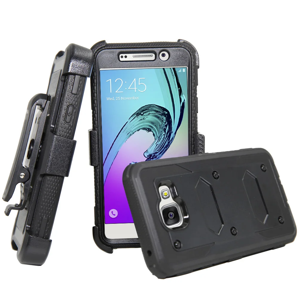 Противоударный армированный чехол с откидной ножкой и зажимом для ремня Samsung Galaxy